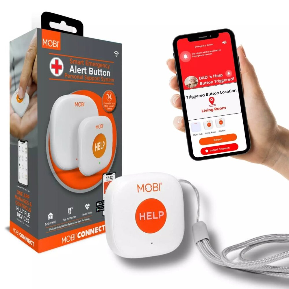 MOBI Smart Emergency Alert Button Personal Support System New 70278